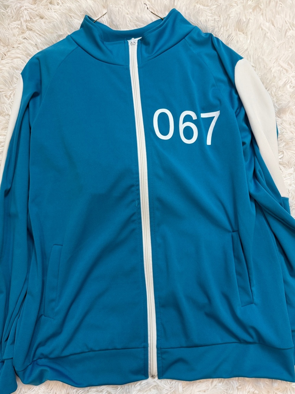 Womens Halloween Costume- Squid Games Player 067 Track Suit